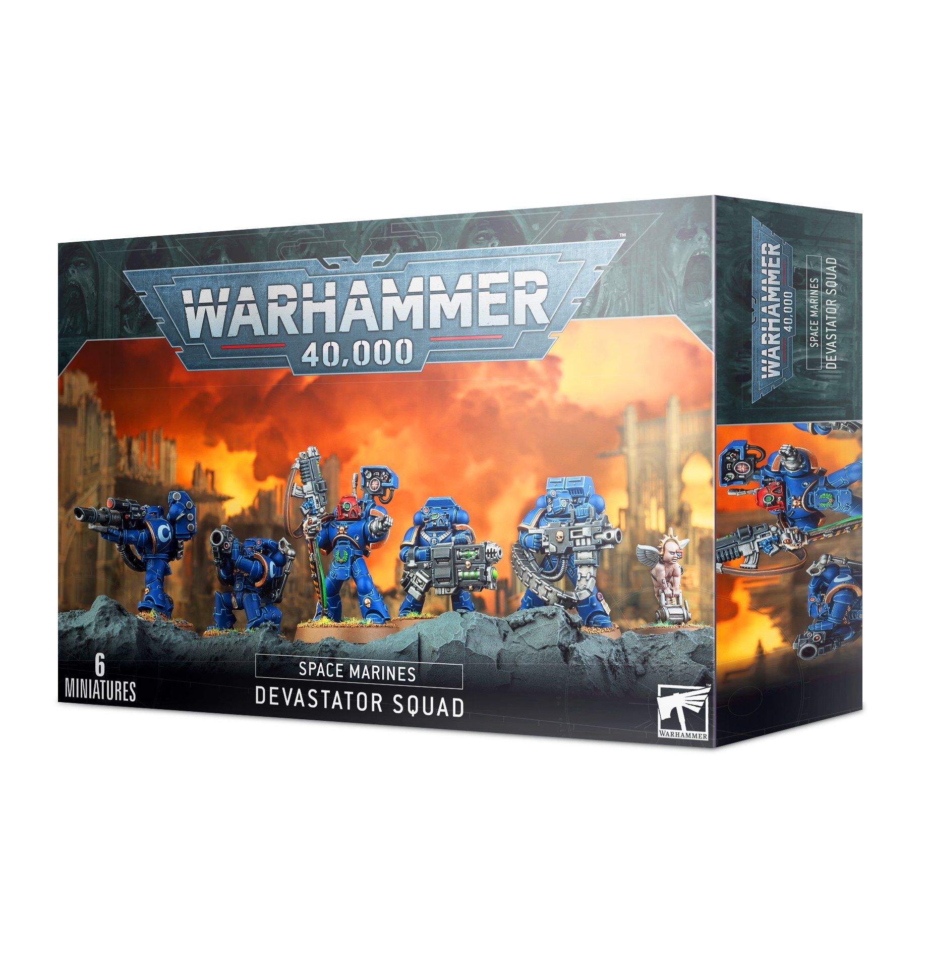 Warhammer 40000 Space Marines Devastator Squad – Serenity Hobbies Norwich