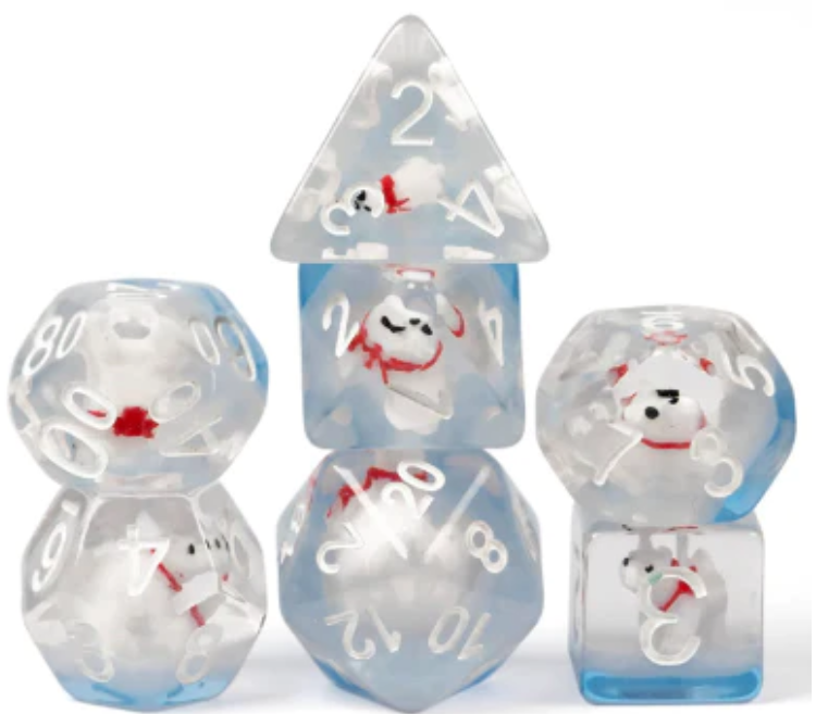 Foam Brain Games Polar Bear RPG Dice Set – Serenity Hobbies Norwich